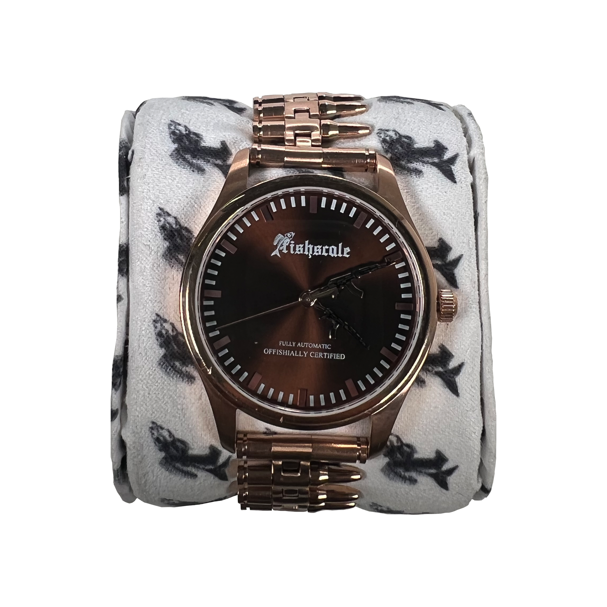 FULLY AUTOMATIC WATCH (ROSE GOLD/BROWN)