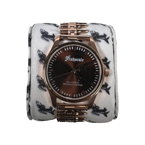 FULLY AUTOMATIC WATCH (ROSE GOLD/BROWN)