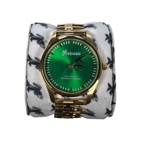 FULLY AUTOMATIC WATCH (GREEN/GOLD)